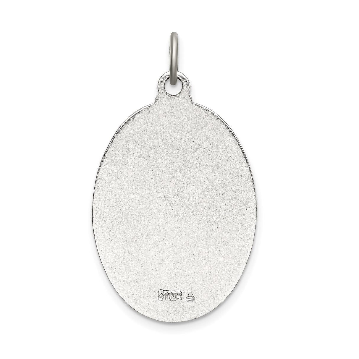 Sterling Silver Saint Christopher Medal Pendant with Navy Seal Design for Men