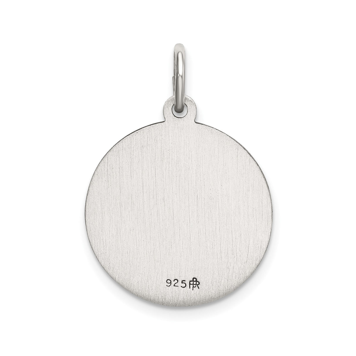 Sterling Silver Saint Lucia Pendant, Spanish Santa Lucia Medal, Christian Faith Jewelry