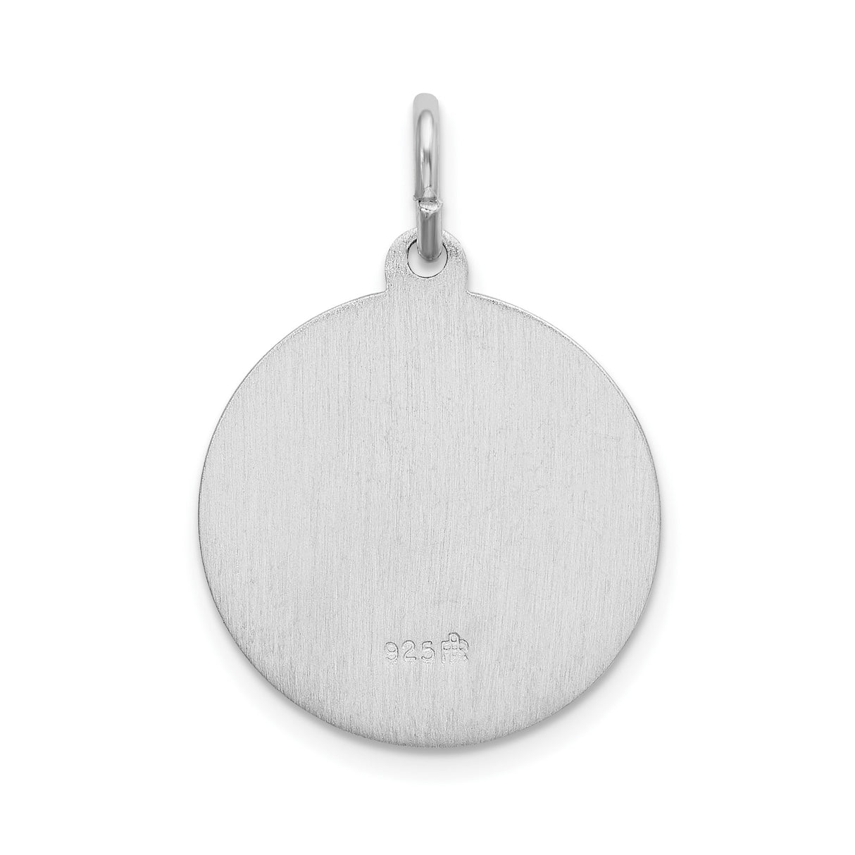 Sterling Silver Saint Lucia Pendant with Santa Lucia Ruega Por Nosotros Inscription