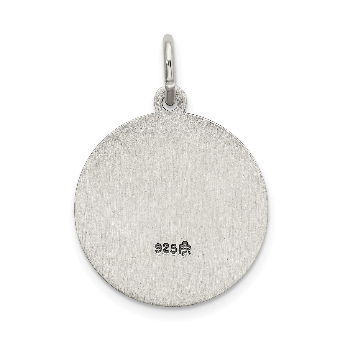 Sterling Silver St Gabriel Medal Pendant with Spanish San Gabriel Ruega Por Nosotros Inscription