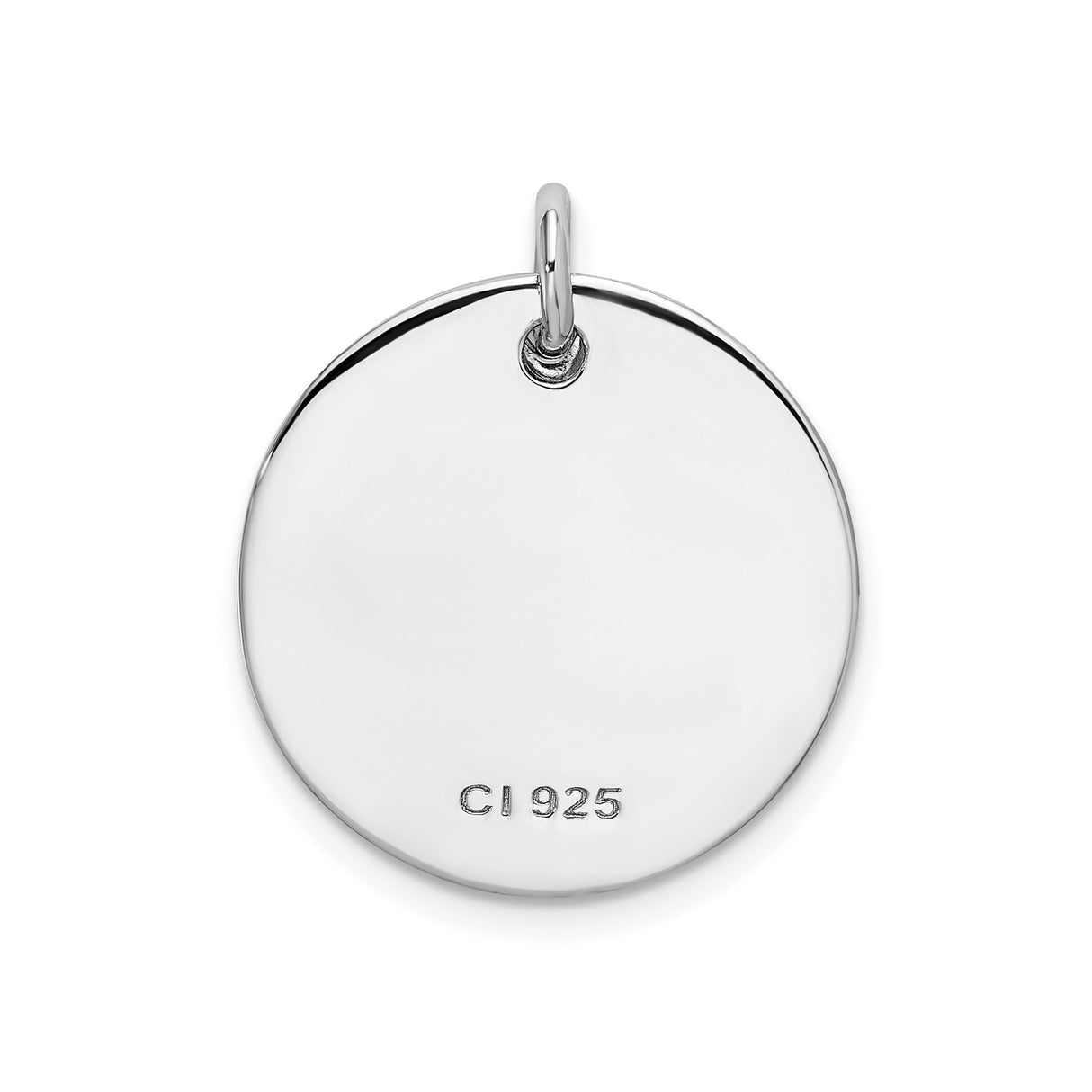 Sterling Silver Pendant with Moon and Star Design, Celestial Crescent and Romantic Message