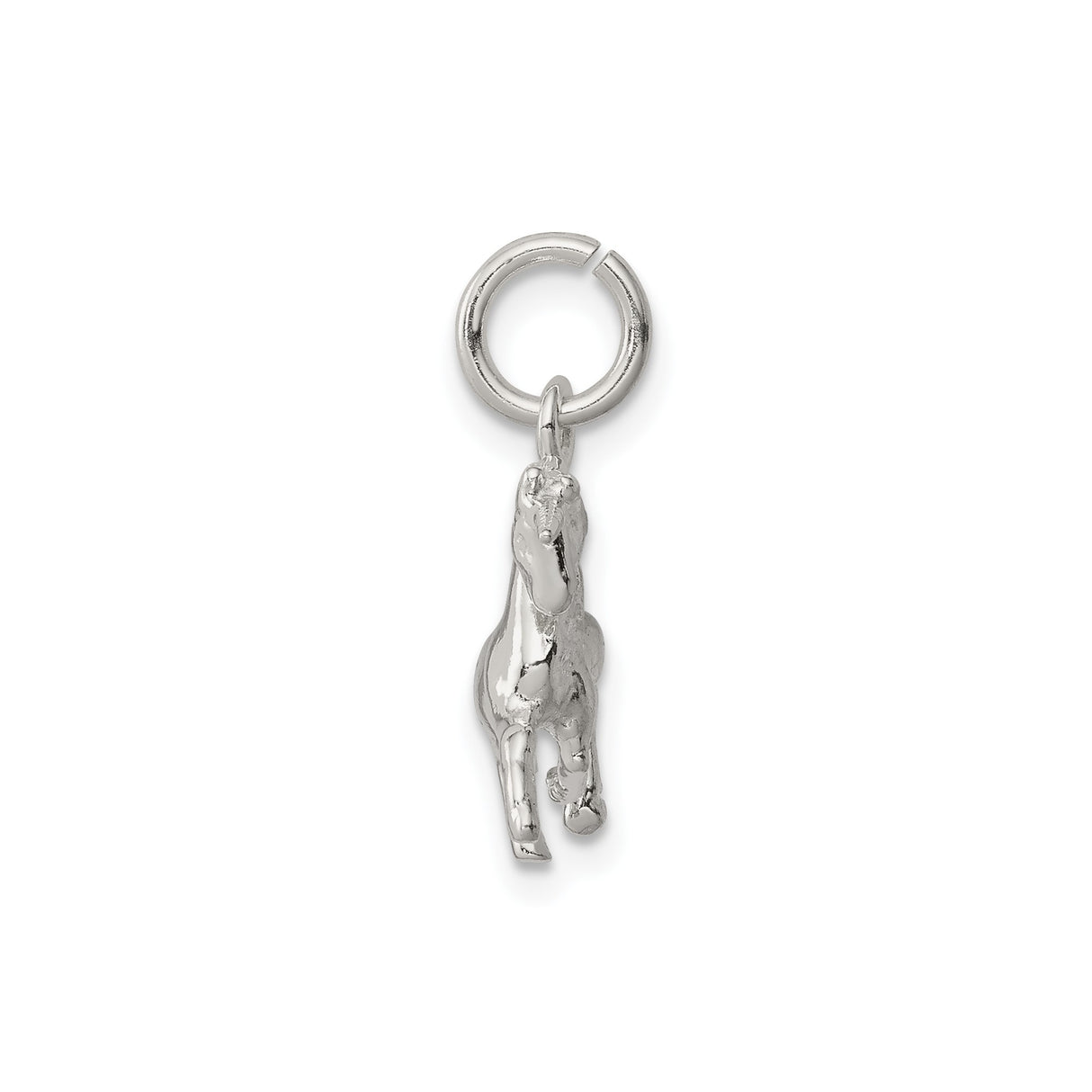 Sterling Silver Unicorn Pendant, Detailed Rearing Mystical Design for Women and Girls