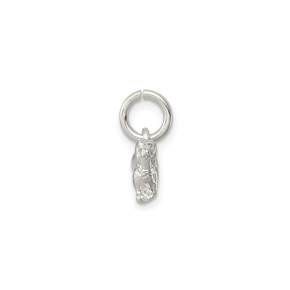 Sterling Silver Dachshund Dog Charm Pendant, Detailed Silhouette Pet Jewelry for Women