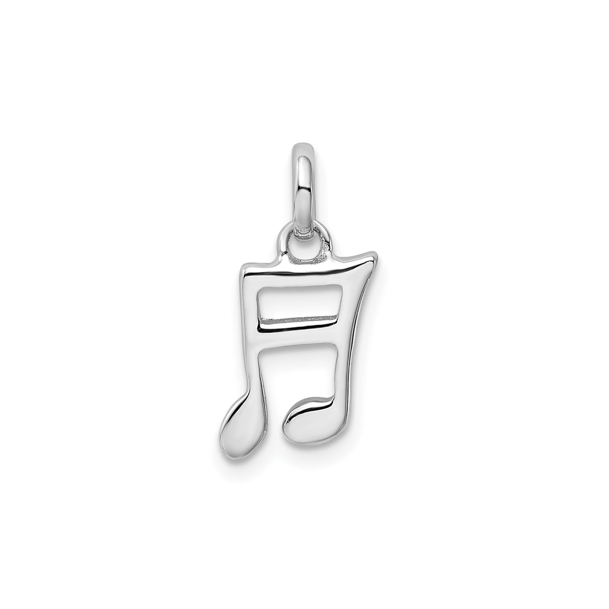 Sterling Silver Pendant, Treble Clef Music Note Charm, Artistic Symbol for Musicians