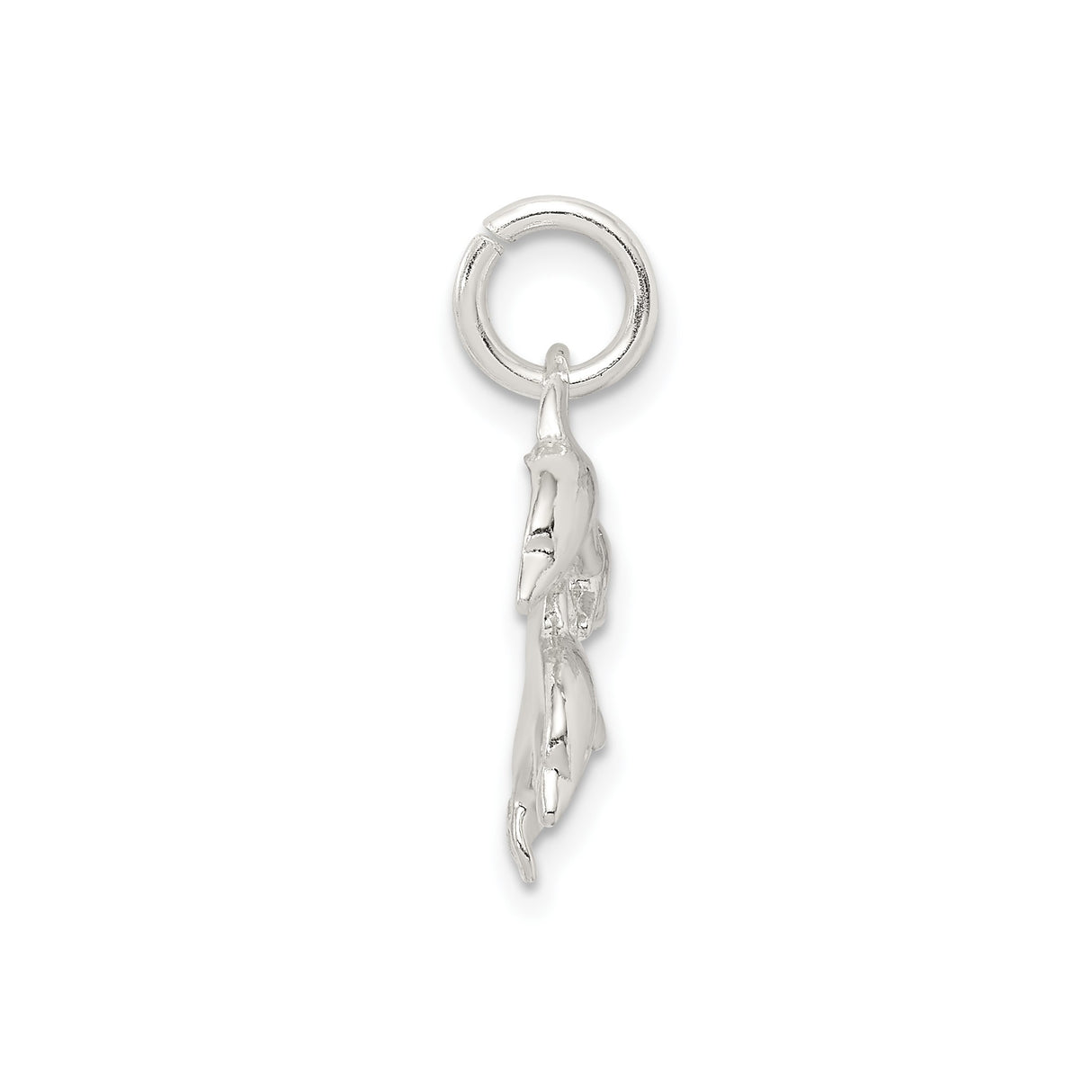 Sterling Silver Dolphin Pendant with Three Jumping Dolphins, Ocean-Inspired Charm