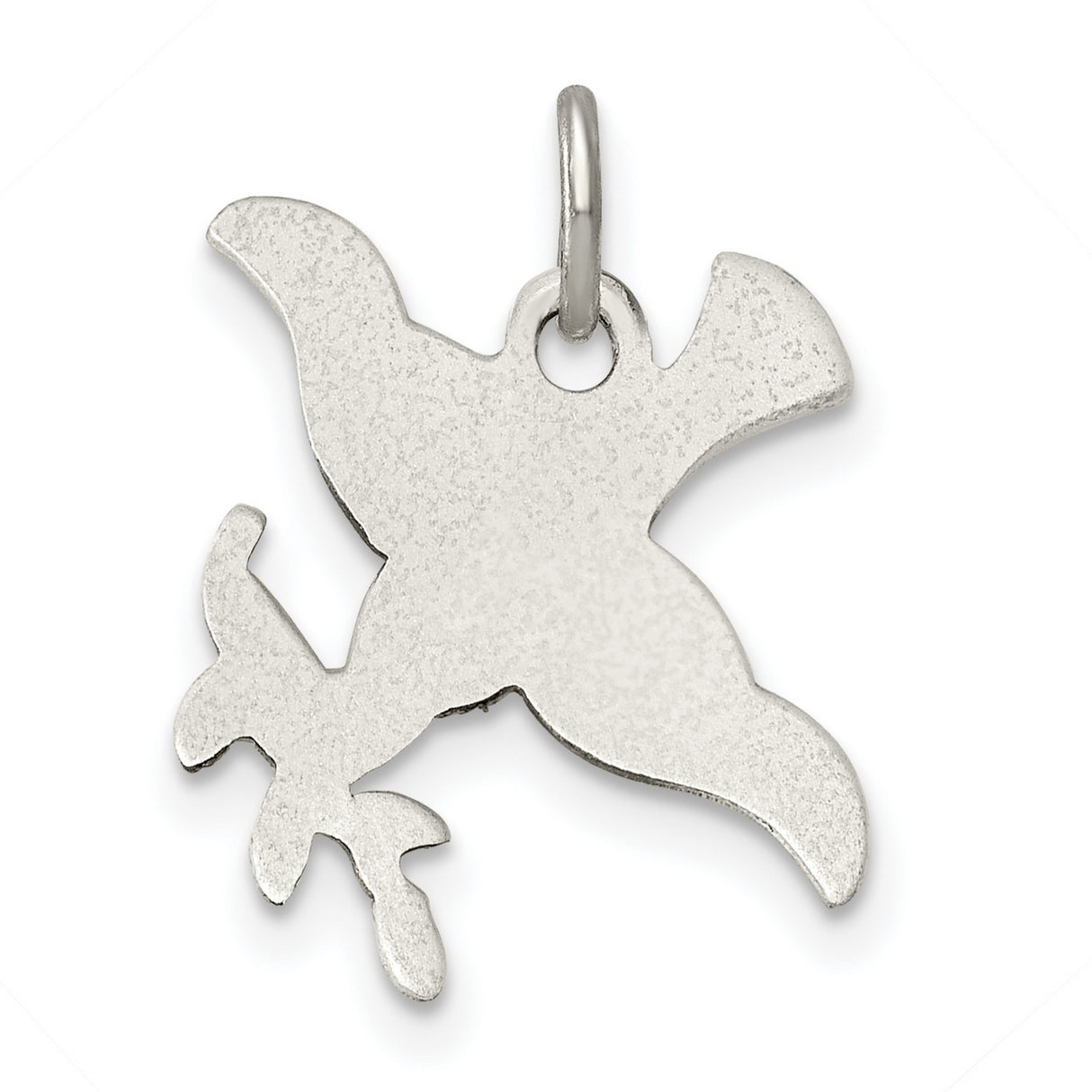 Sterling Silver Dove Pendant with Olive Branch, Symbol of Peace and Hope, Christian Jewelry