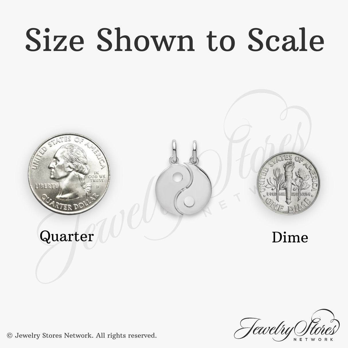 Sterling Silver Yin Yang Pendant Set, Interlocking Dual Charm Taoist Design for Couples or Friends