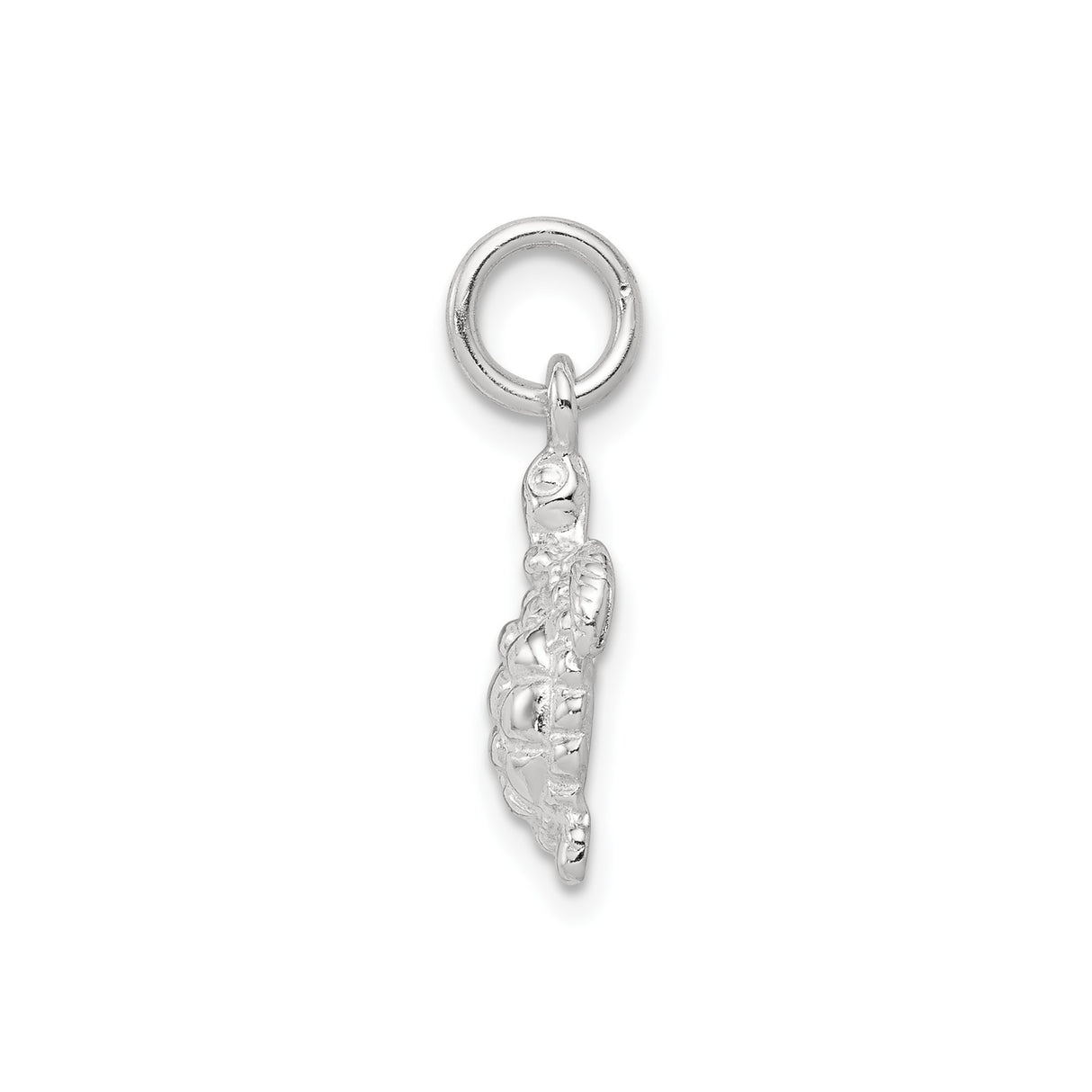 Sterling Silver Sea Turtle Charm Pendant, Nautical Ocean-Inspired Jewelry for Women or Unisex