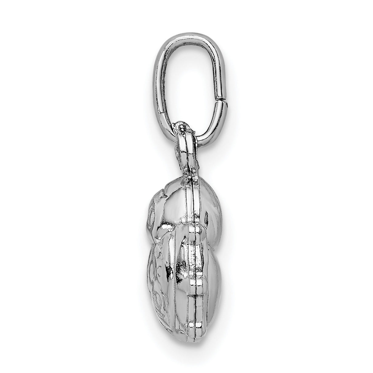 Sterling Silver Ladybug Pendant, Polished Insect Charm, Good Luck and Nature-Inspired Design