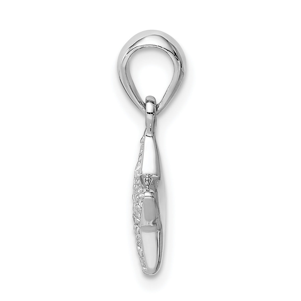 Sterling Silver Star Pendant with Cubic Zirconia Accents, Celestial-Inspired Jewelry for Women