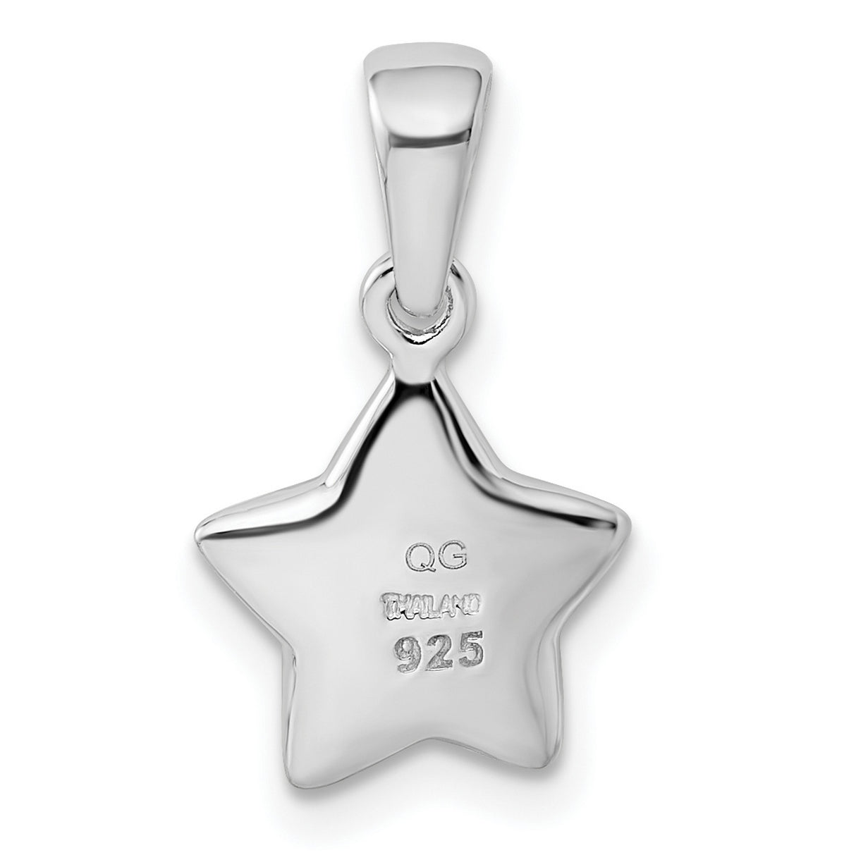 Sterling Silver Star Pendant with Cubic Zirconia Accents, Celestial-Inspired Jewelry for Women