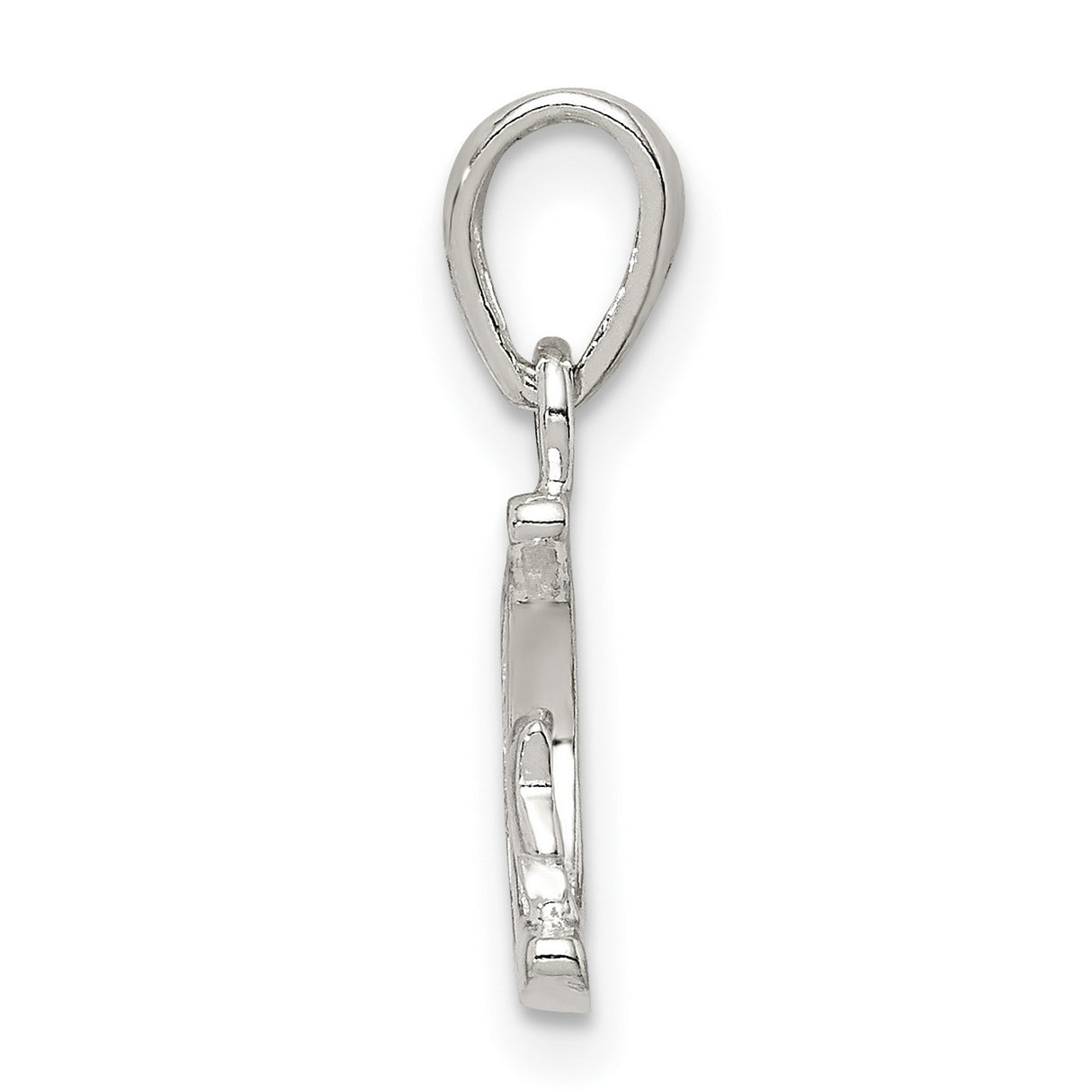 Sterling Silver Crescent Moon and Star Pendant with Cubic Zirconia, Celestial Jewelry for Women