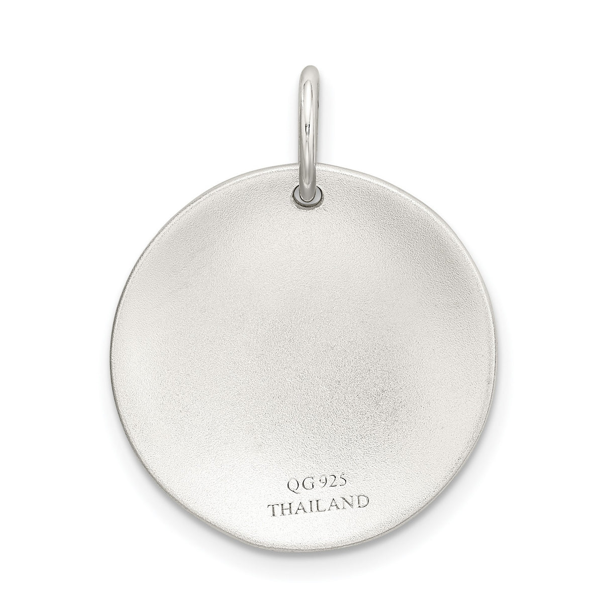 Sterling Silver Round Pendant with Raised Gold-Tone Dolphin, Nautical Ocean Theme