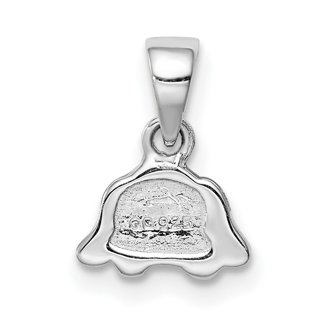 Sterling Silver Dog Pendant with Enamel Cartoon Puppy Face Design, Unisex Animal Charm Jewelry