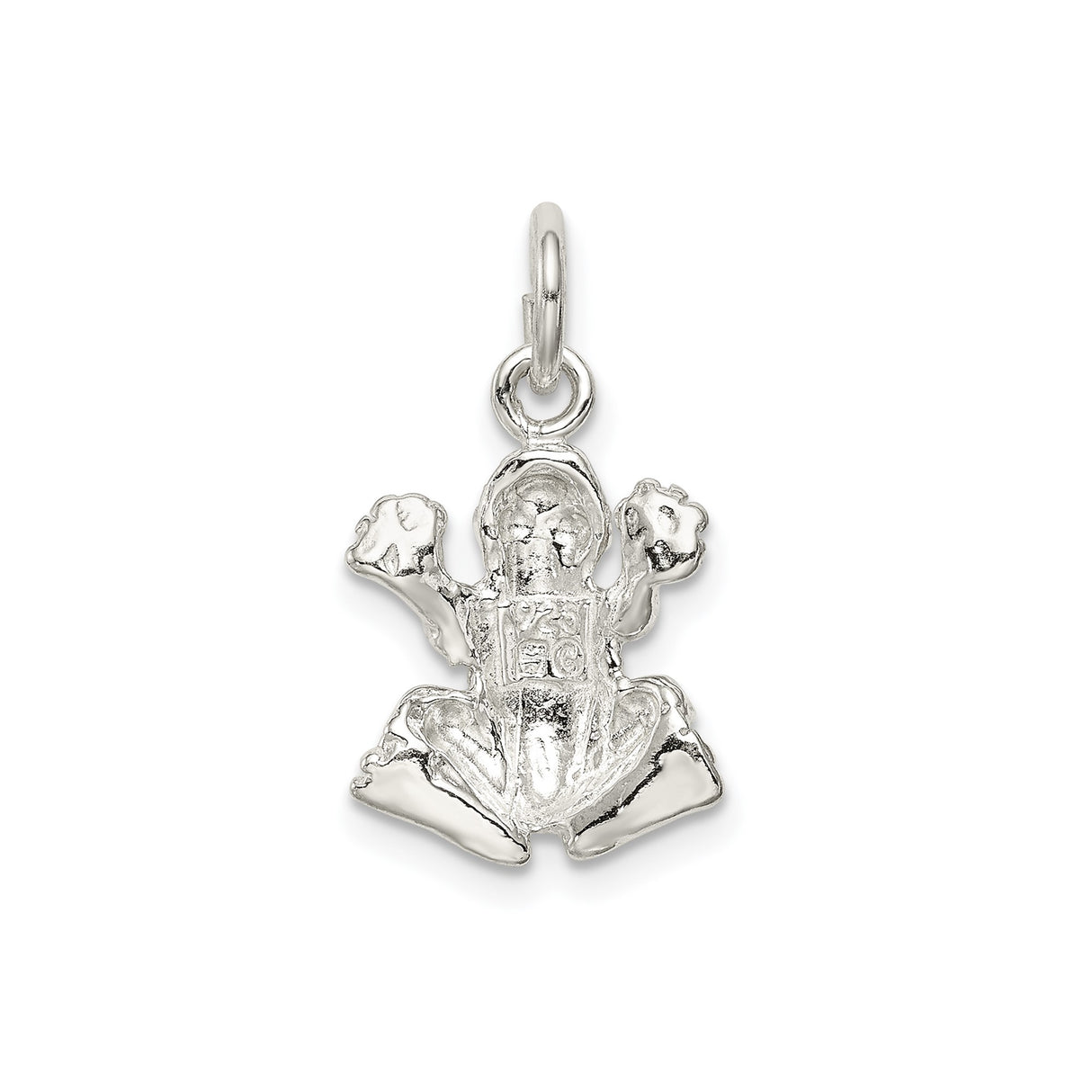 Sterling Silver Frog Pendant, Detailed Amphibian Design, Nature and Animal Totem Theme