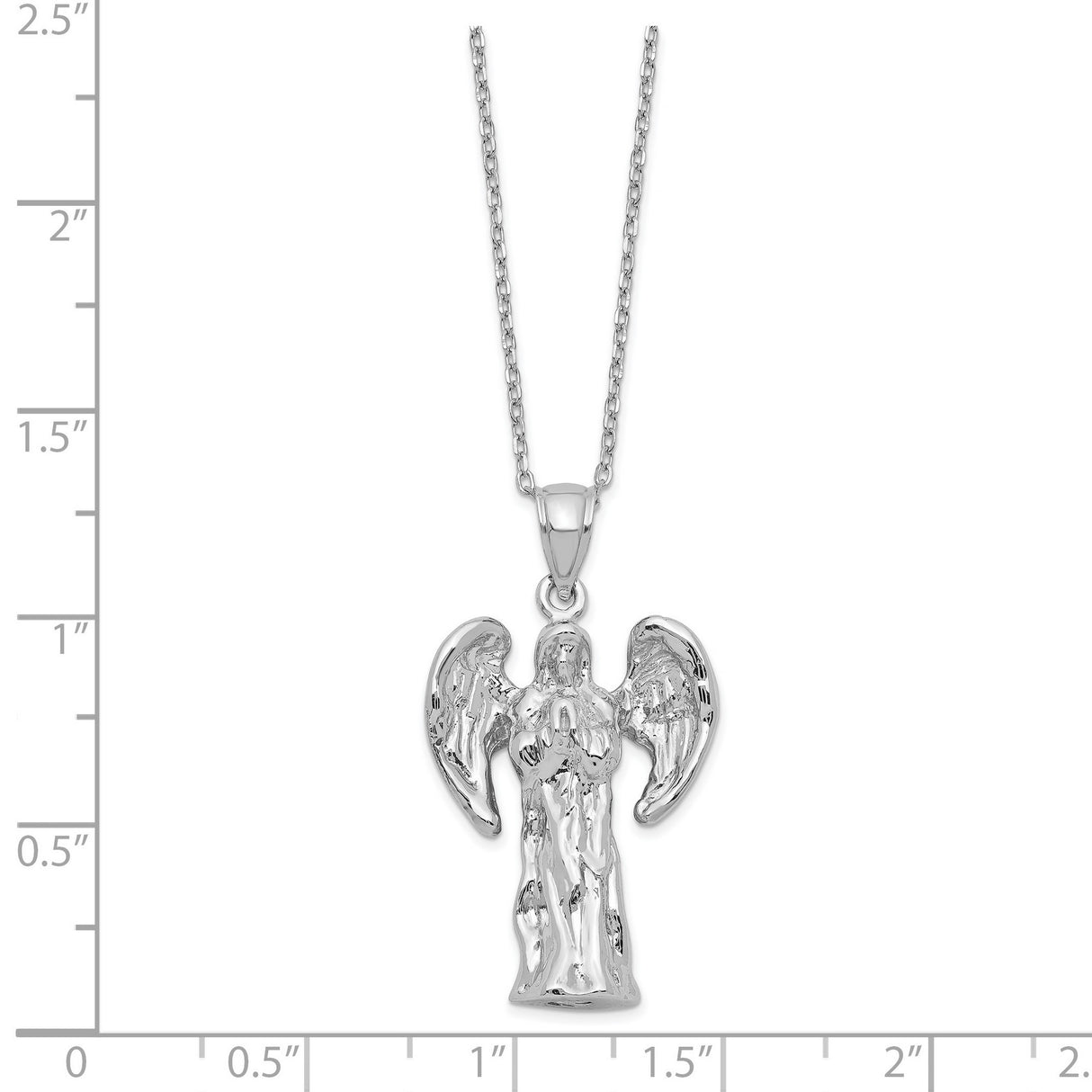 Angel Ash Holder 18 inch Necklace Charm Pendant in Real 925 Sterling Silver