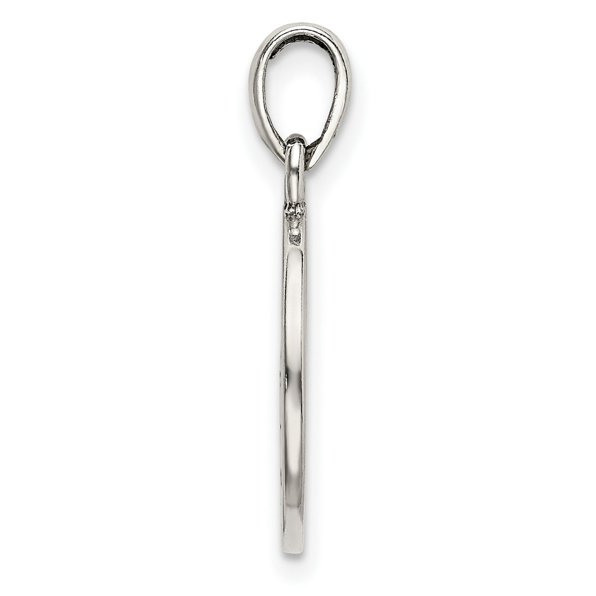 Sterling Silver Pendant with Moon and Star Charm, Love You to the Moon and Back Quote