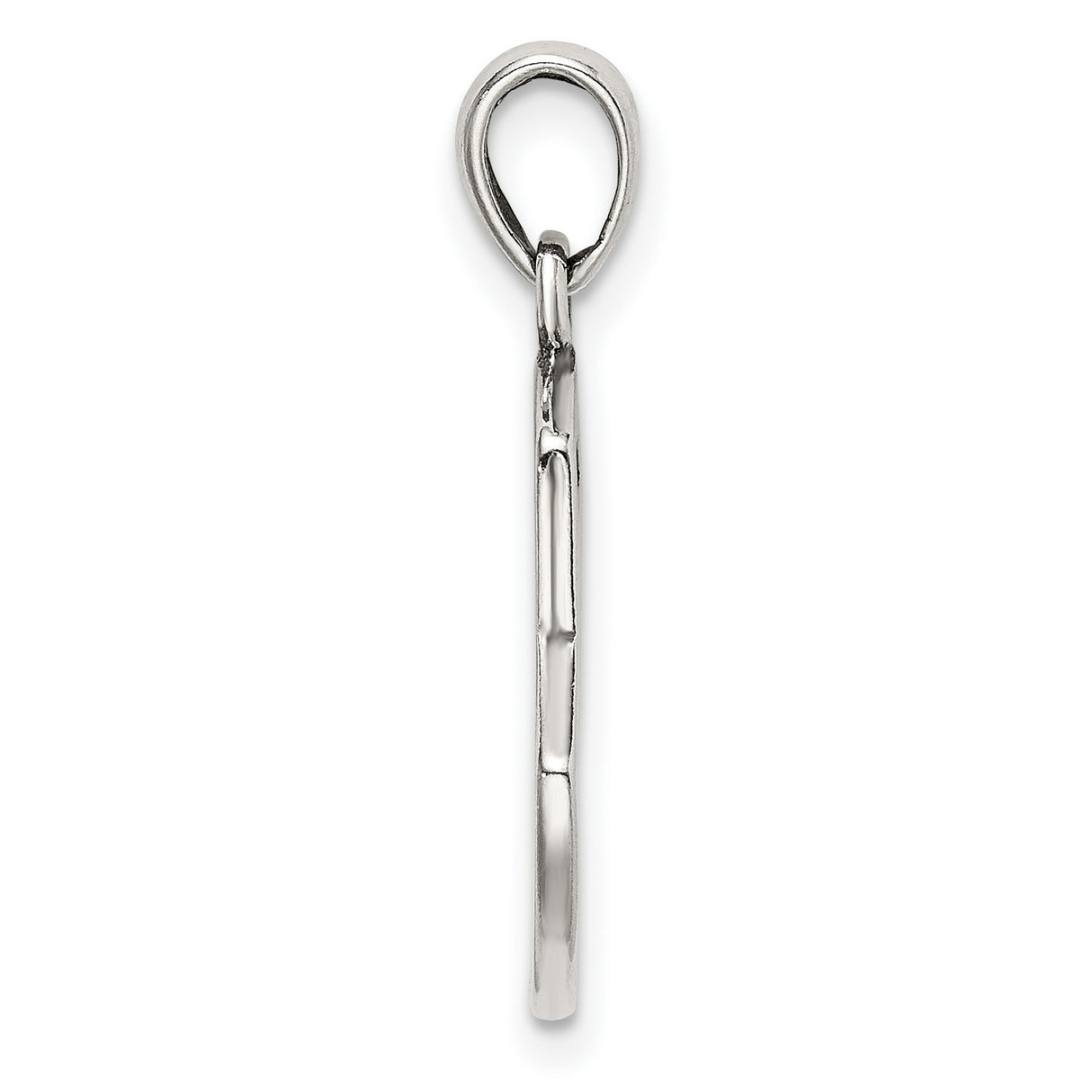 Sterling Silver Moon Pendant with Cutout Star, I Love You to the Moon and Back Theme