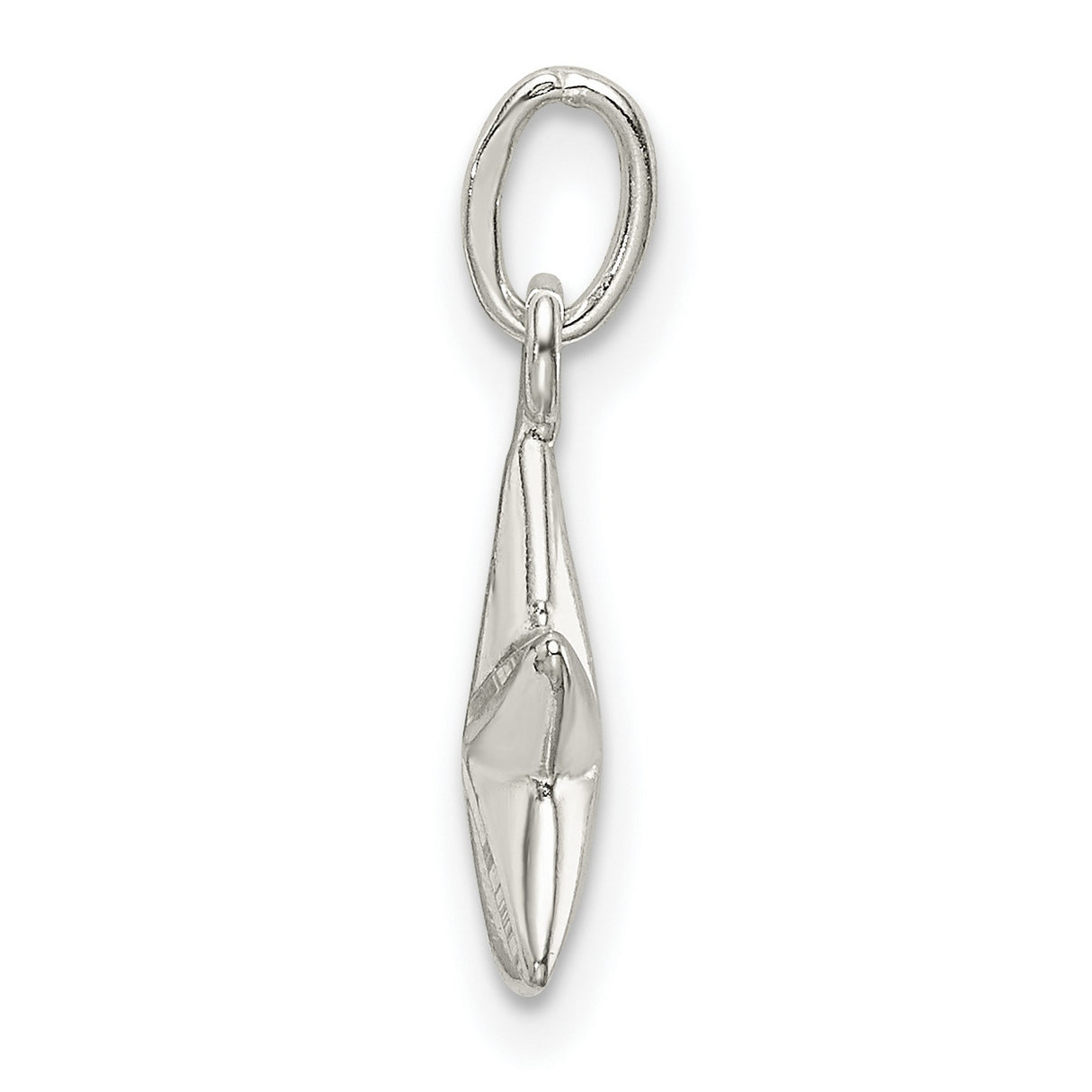 Sterling Silver Star Pendant Charm, Five-Point Polished Design, Celestial Astrology Theme