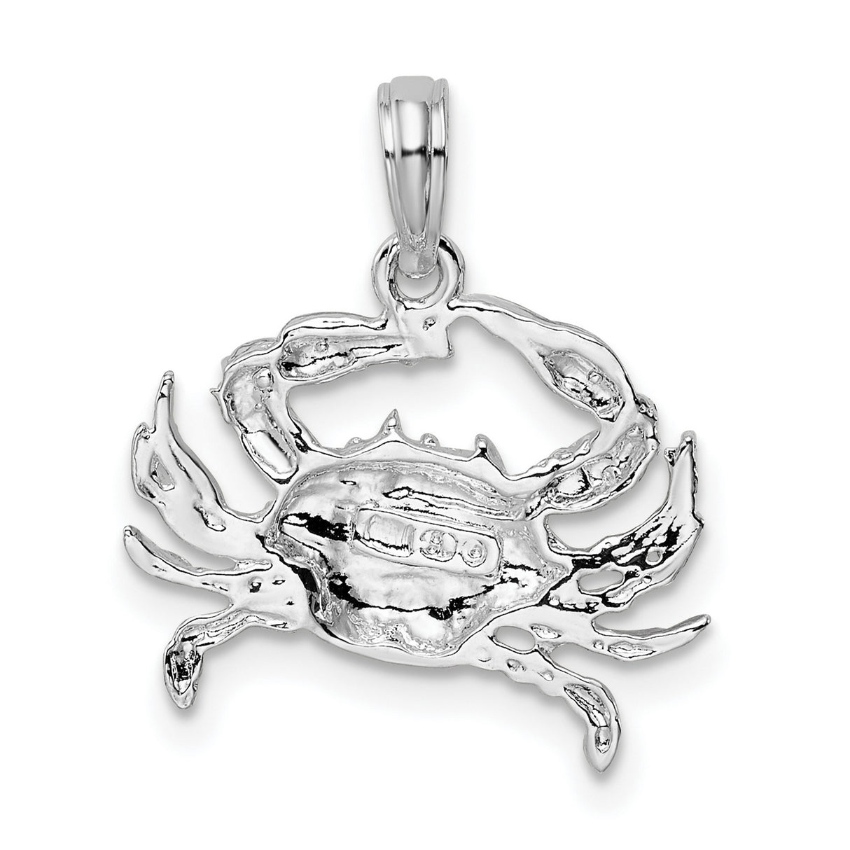 Sterling Silver Crab Pendant with Marine Life Design, Zodiac Cancer Symbol Jewelry