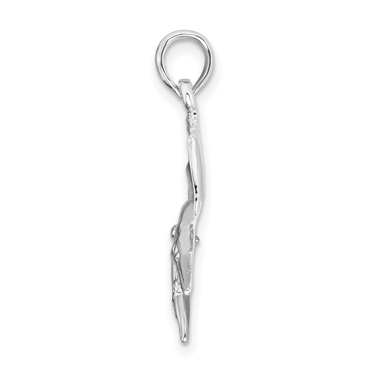 Sterling Silver Sailfish Pendant, Detailed Ocean Fish Charm with Nautical Theme for Men or Unisex