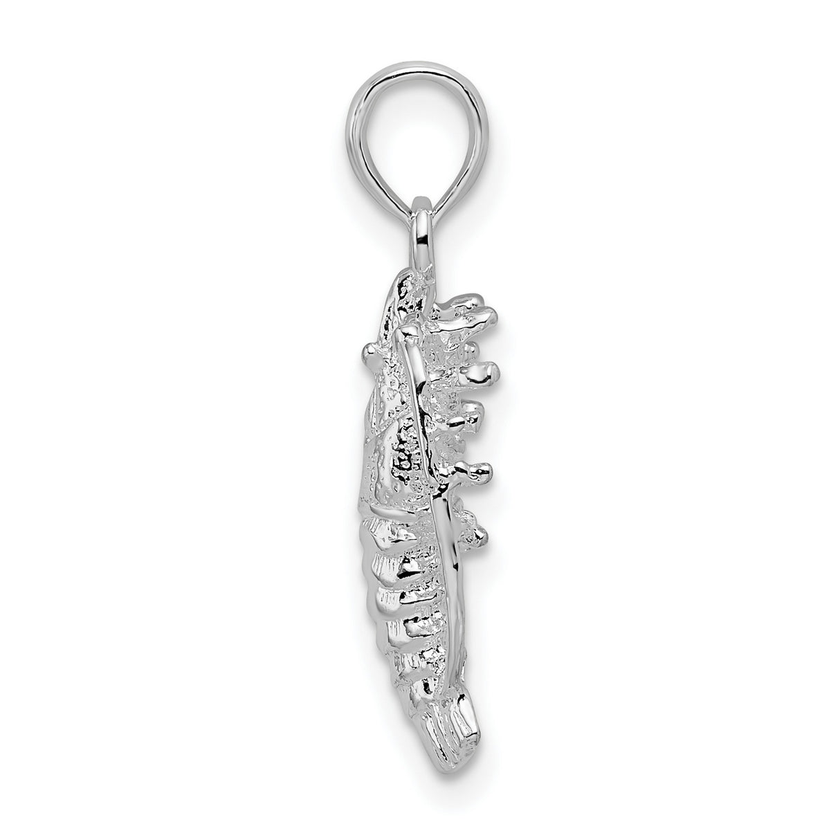 Sterling Silver Lobster Pendant with Realistic 3D Nautical Ocean Theme Design