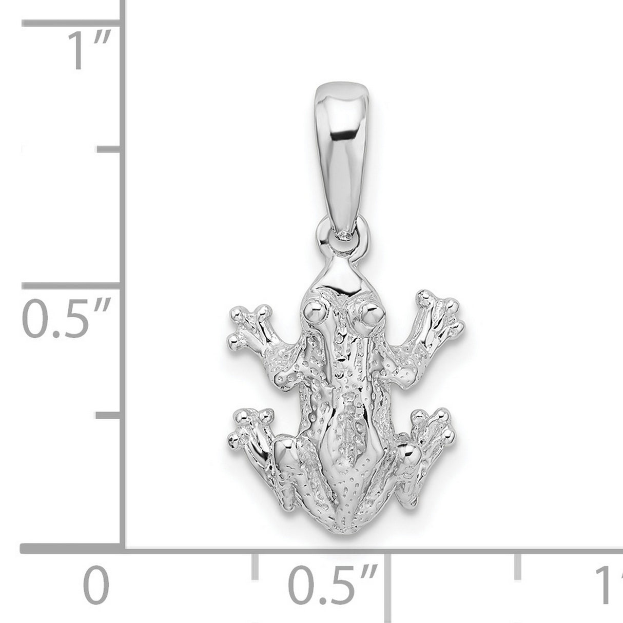 Sterling Silver Frog Pendant with Textured Detailing, Nature Totem Jewelry for Renewal and Luck