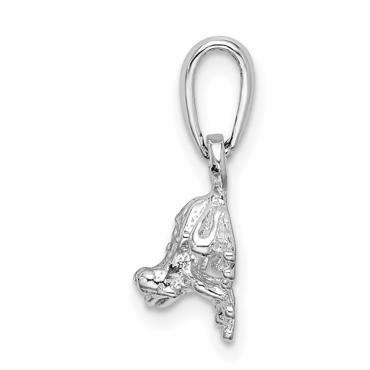 Sterling Silver Frog Pendant with Detailed Tree Frog Design, Nature Inspired Jewelry