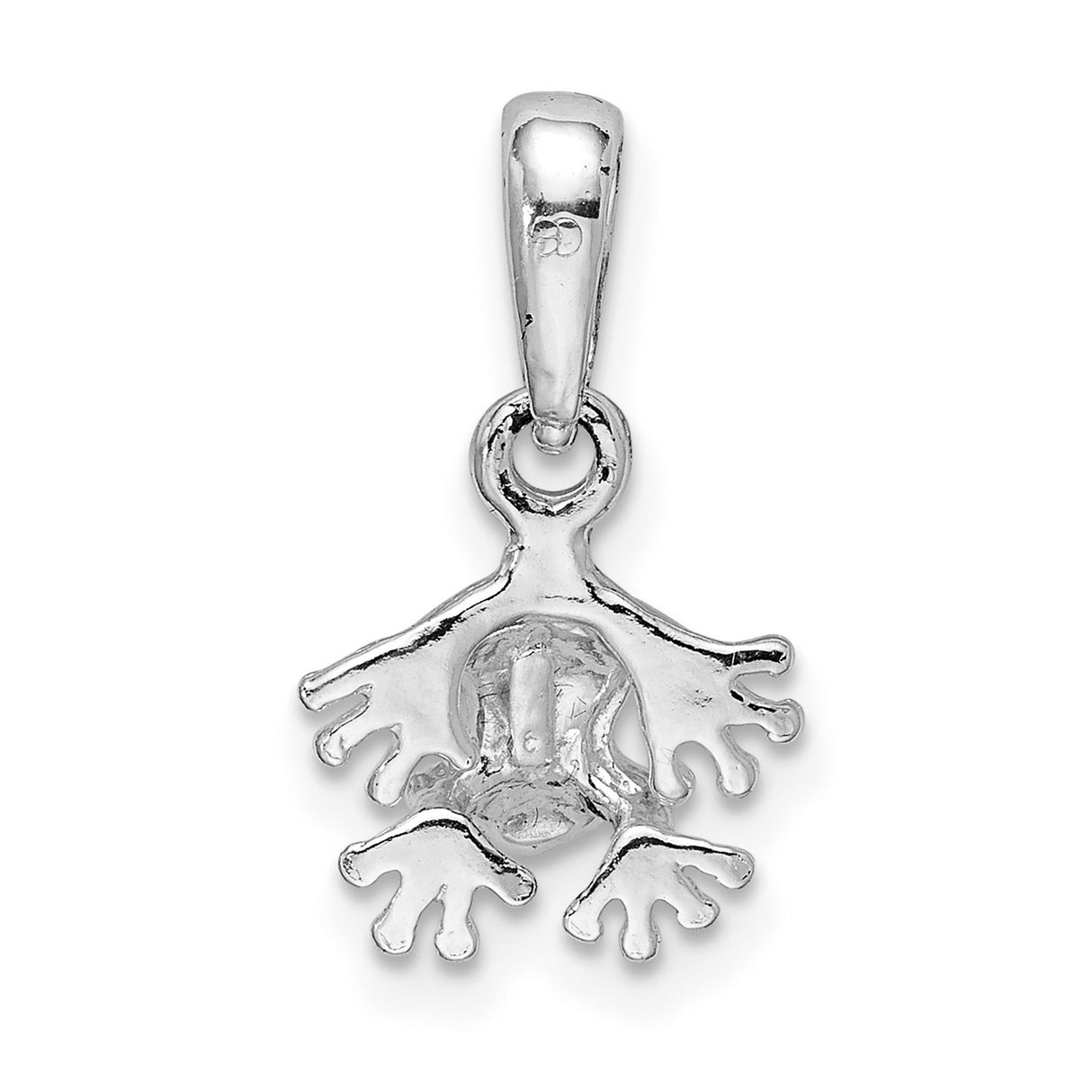Sterling Silver Frog Pendant with Detailed Tree Frog Design, Nature Inspired Jewelry