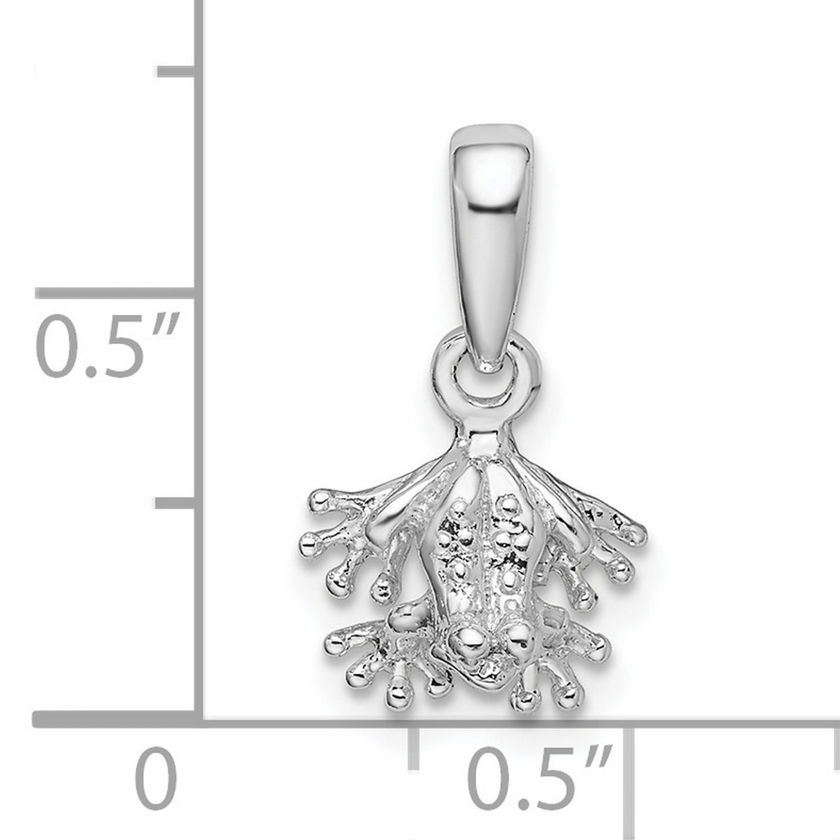 Sterling Silver Frog Pendant with Detailed Tree Frog Design, Nature Inspired Jewelry