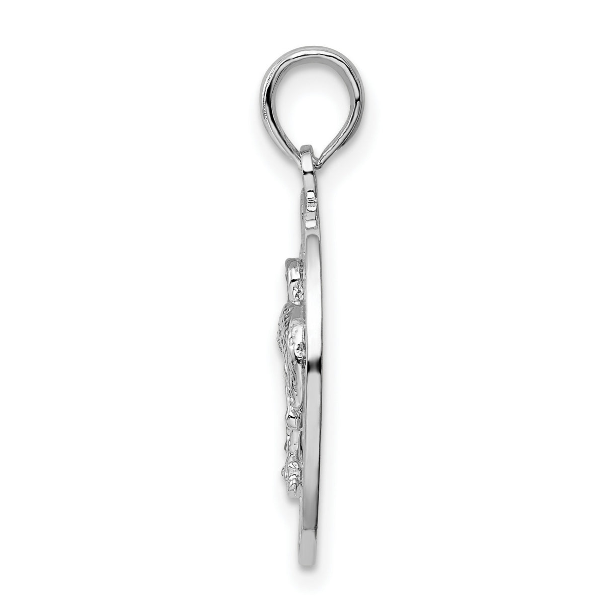 Sterling Silver Flamingo Pendant, Tropical Caribbean Wildlife Charm, Nature Travel Jewelry