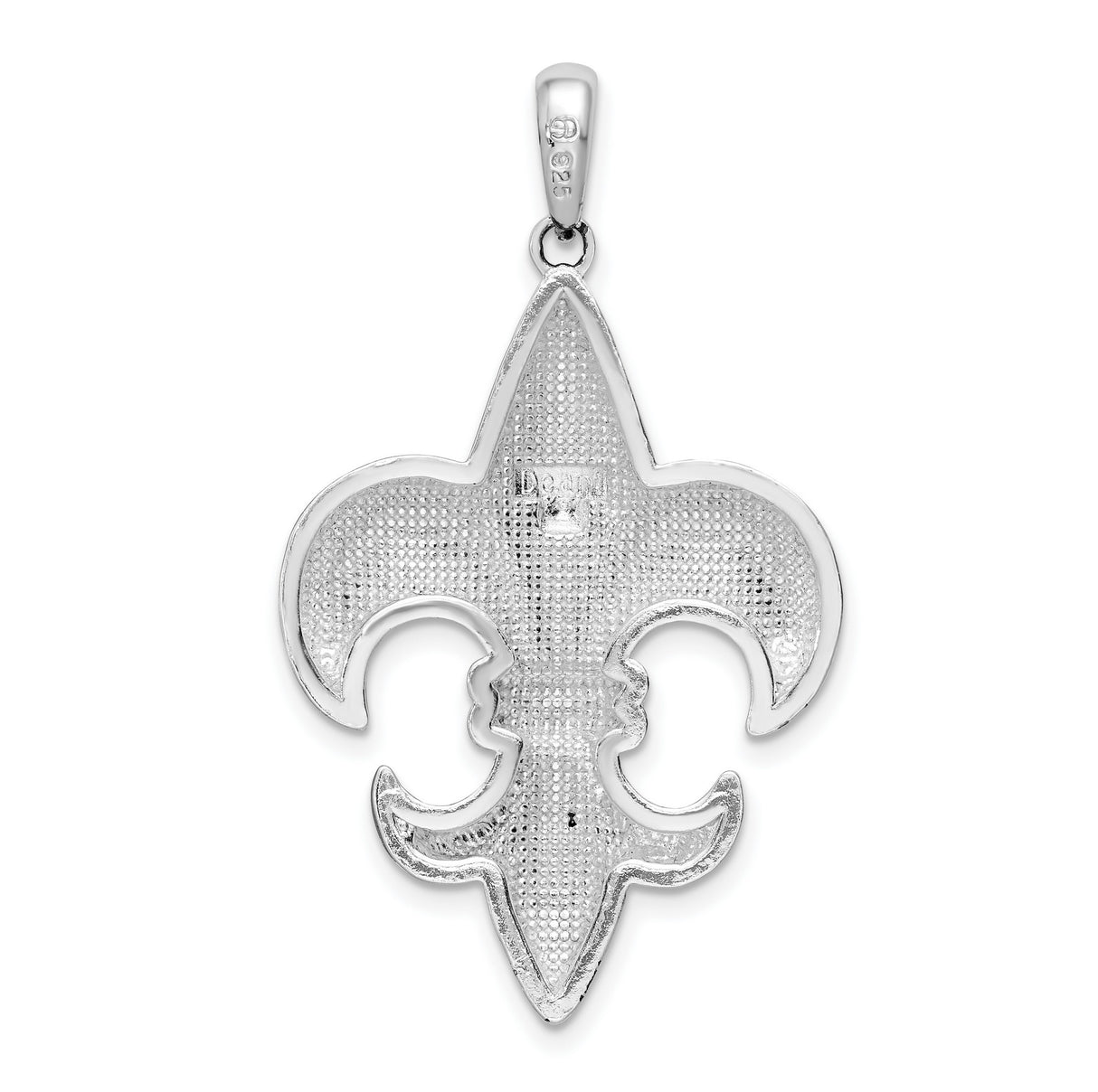 Sterling Silver Fleur-de-Lis Pendant, Gothic French Symbol Design, Unisex Medieval Charm
