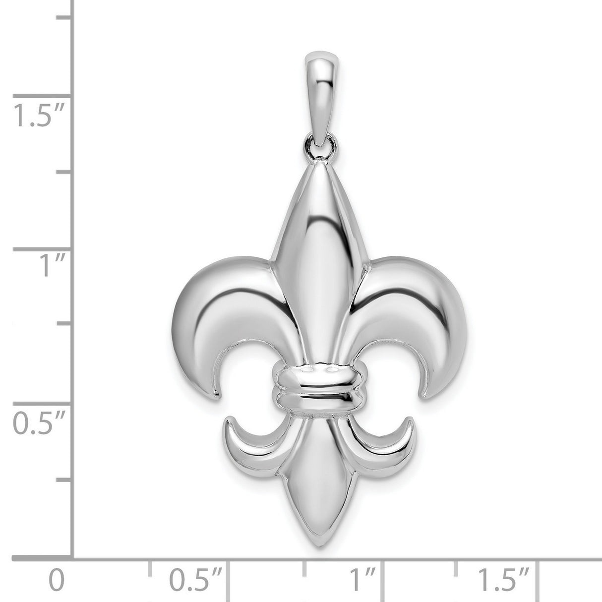 Sterling Silver Fleur-de-Lis Pendant, Gothic French Symbol Design, Unisex Medieval Charm