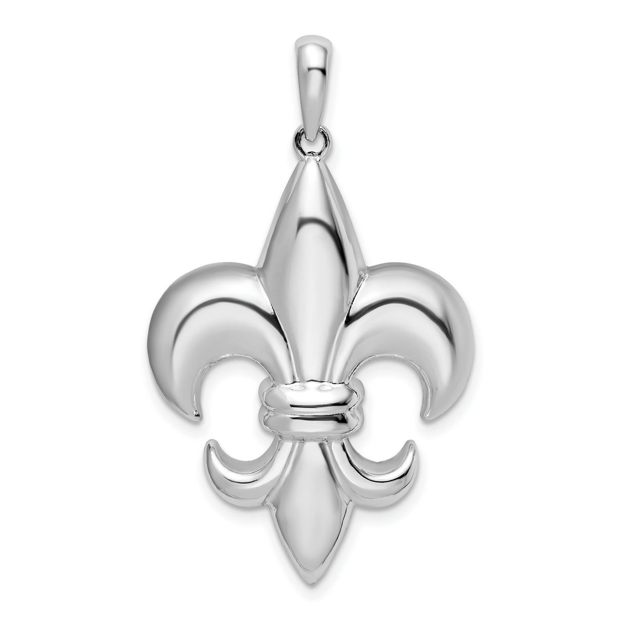 Sterling Silver Fleur-de-Lis Pendant, Gothic French Symbol Design, Unisex Medieval Charm
