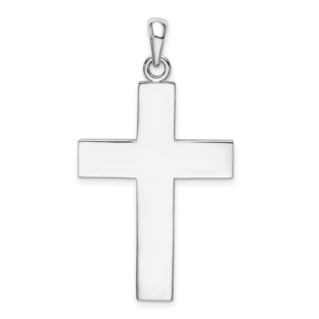 Sterling Silver Latin Cross Pendant, Minimalist Spiritual Design for Men and Women