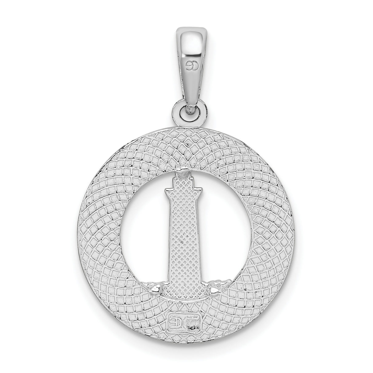 Sterling Silver Hilton Head Lighthouse Pendant, Nautical Island Travel Souvenir Jewelry for Women