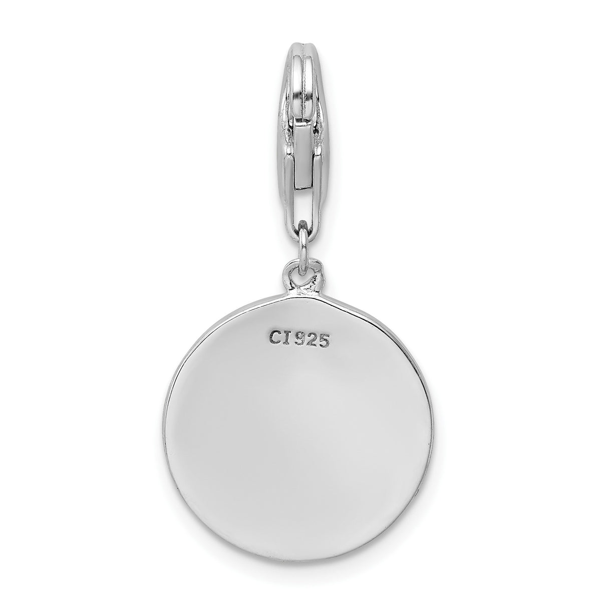 Sterling Silver Charm Pendant with Someone Special Engraving and Lobster Clasp