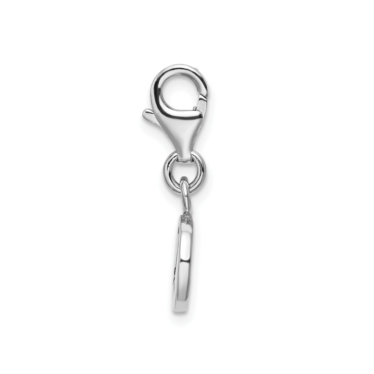 Sterling Silver Awareness Ribbon Pendant, Support and Hope Symbol Charm for Women