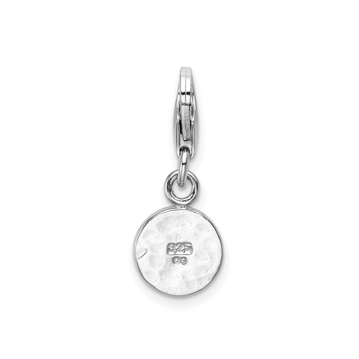 Sterling Silver Awareness Ribbon Pendant, Support and Hope Symbol Charm for Women
