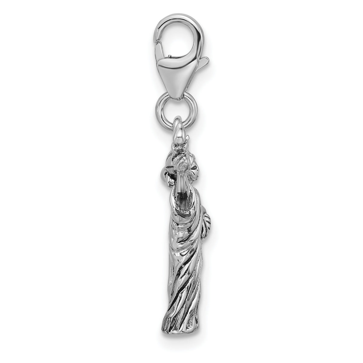 Sterling Silver Pendant, Statue of Liberty Design, Patriotic NYC Travel Souvenir Charm