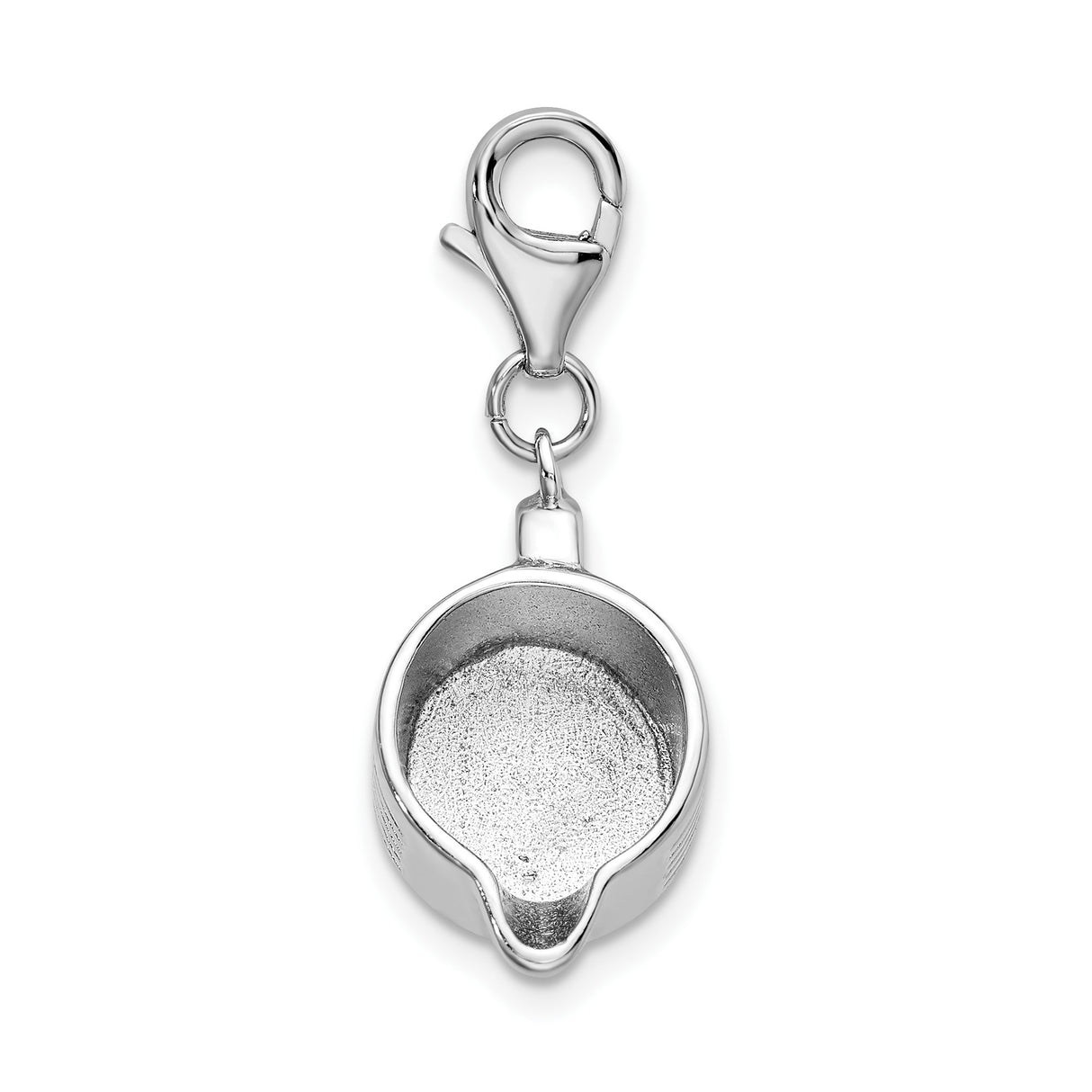 Sterling Silver Colander Charm Pendant, Mini Kitchen Utensil Design for Chefs and Food Lovers