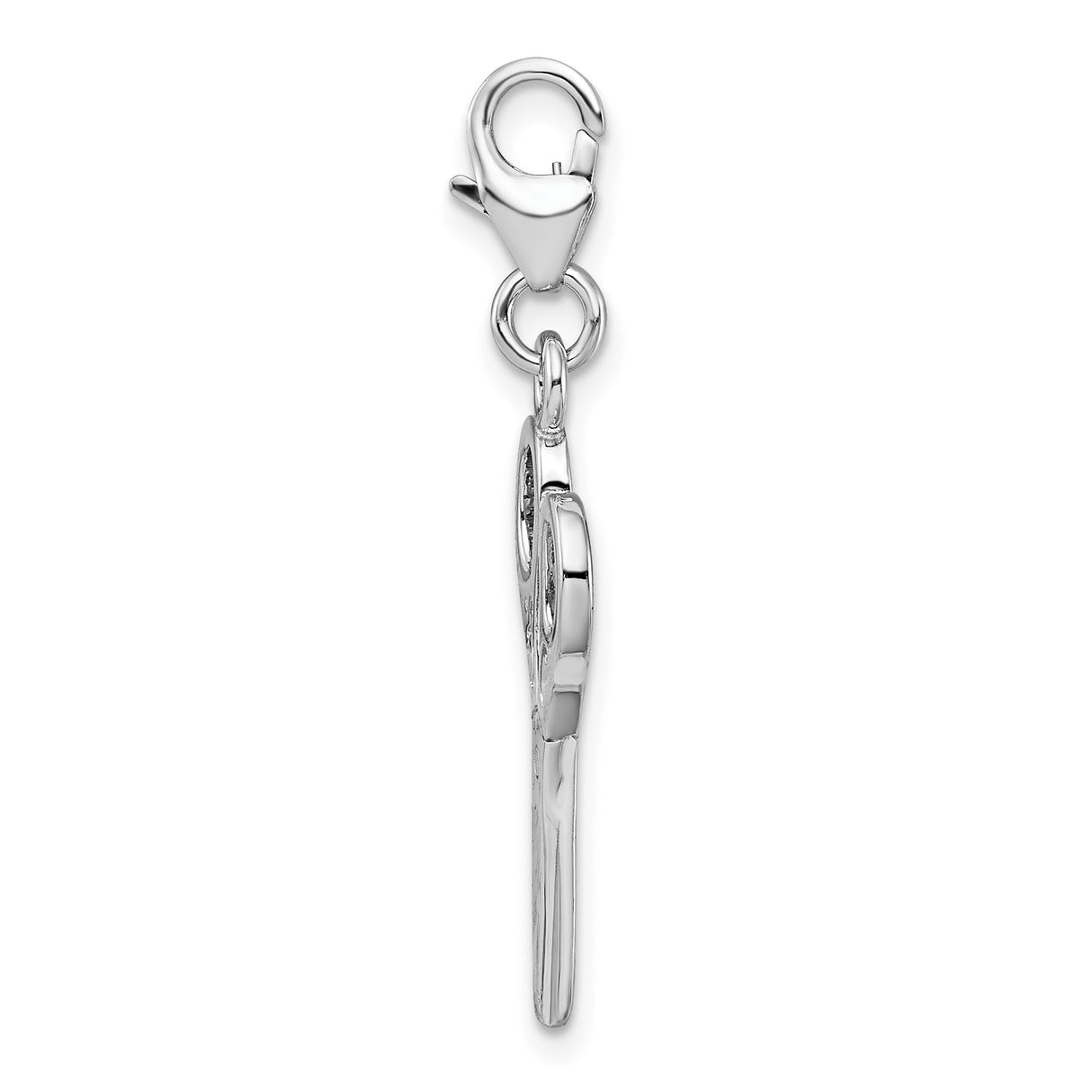 Sterling Silver Scissors Charm Pendant with Lobster Clasp, Tool Symbol for Stylists or Crafters