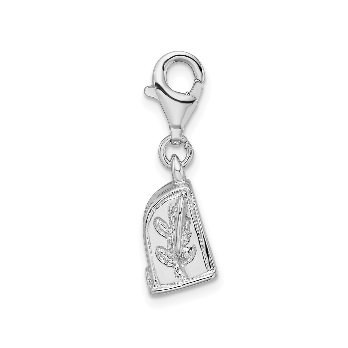 Sterling Silver Slot Machine Pendant, 3D Casino Gambling Charm, Vegas Souvenir Jewelry