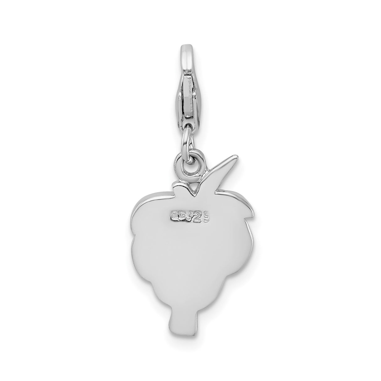 Sterling Silver Palm Tree Pendant with Green and Brown Crystals, Tropical Beach Charm