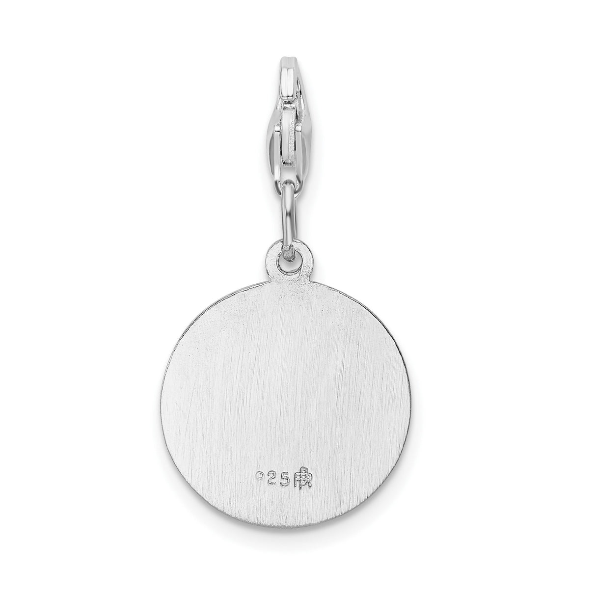 Sterling Silver Saint Christopher Medal Pendant, Travel Protection Spiritual Charm for Men and Women