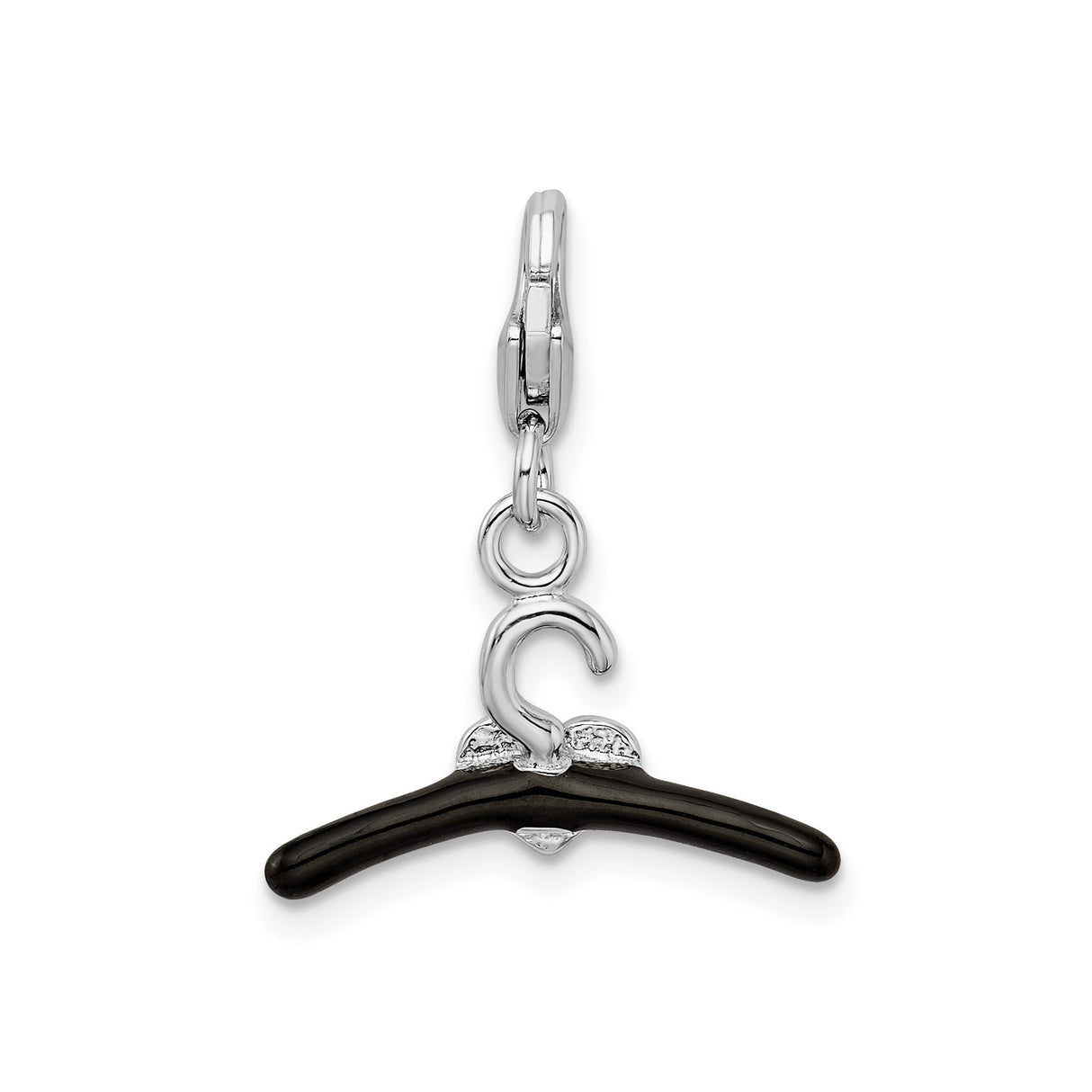 Sterling Silver Heart Charm Pendant, Red Heart Design, Symbol of Love, Unisex Style