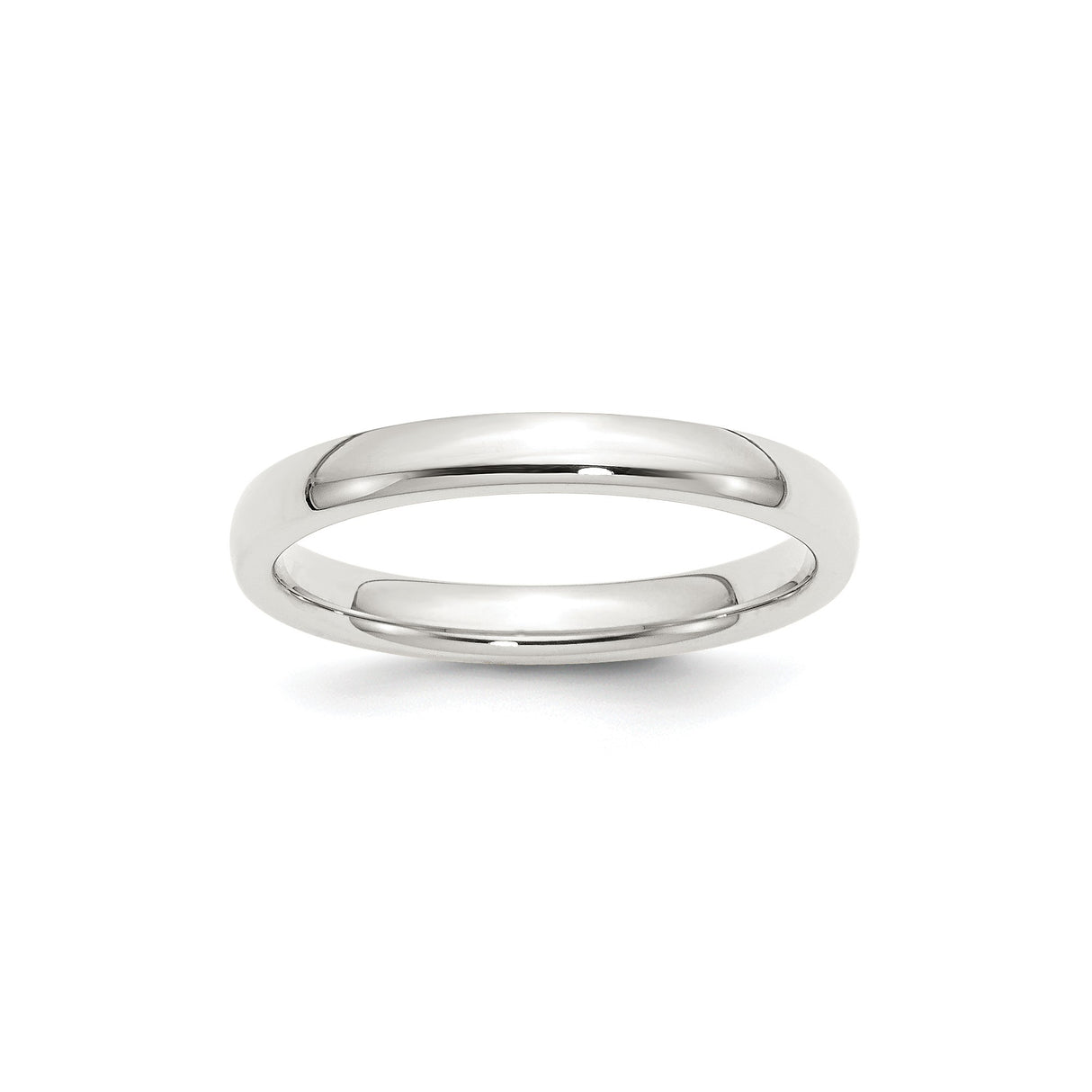 Sterling Silver Comfort Fit wedding band ring