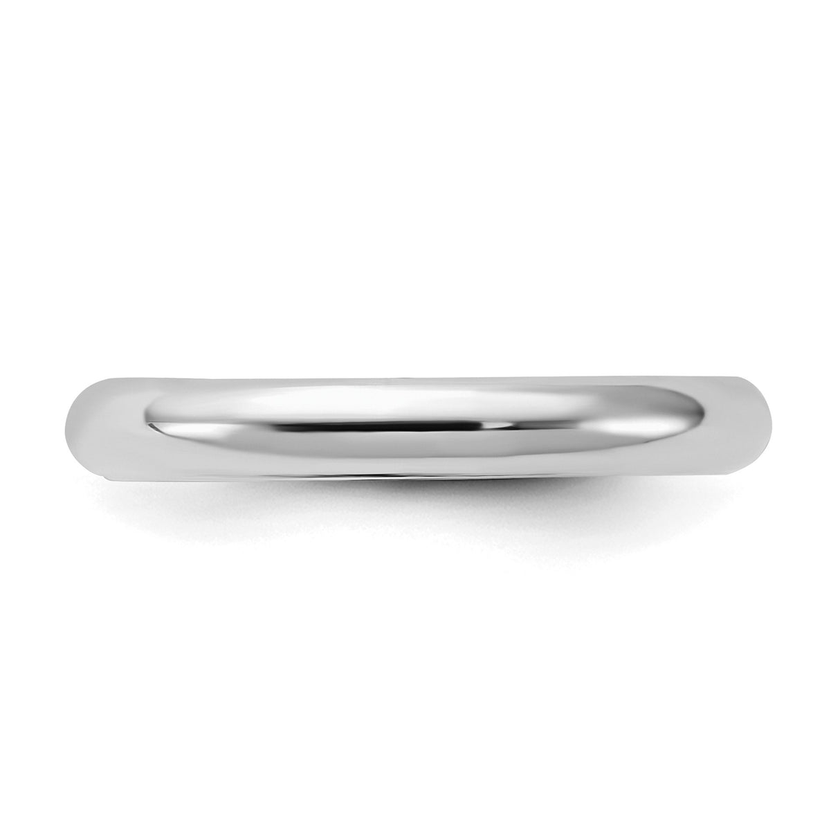 Sterling Silver Comfort Fit wedding band ring detail view