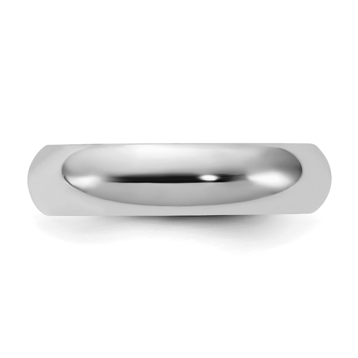 Sterling Silver Comfort Fit wedding band ring detail view