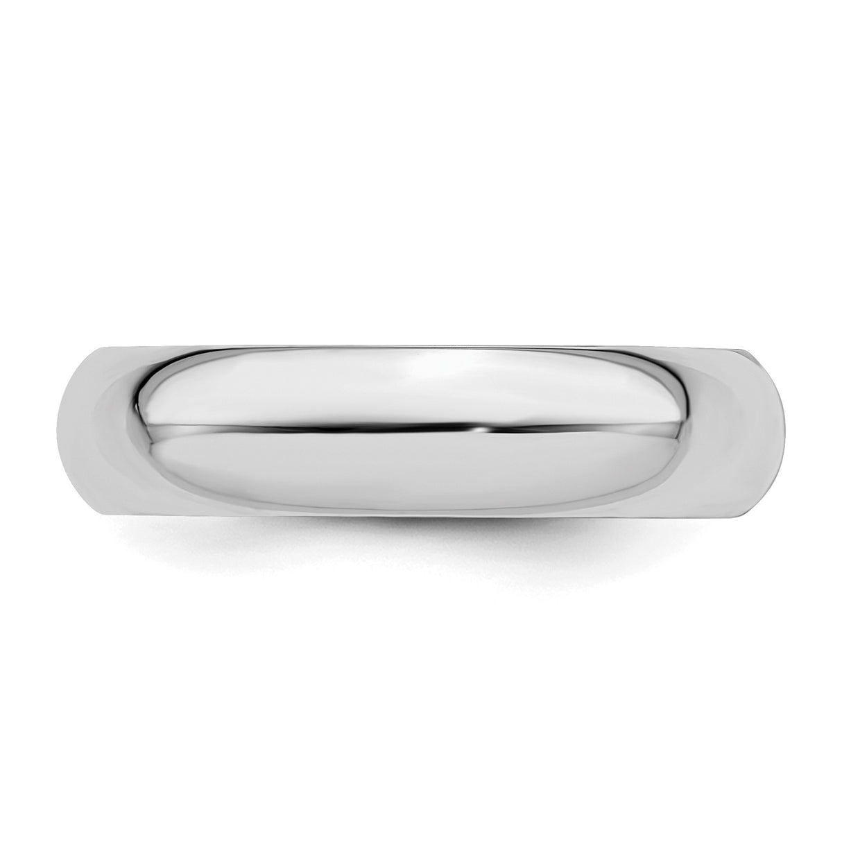 Sterling Silver Comfort Fit wedding band ring detail view
